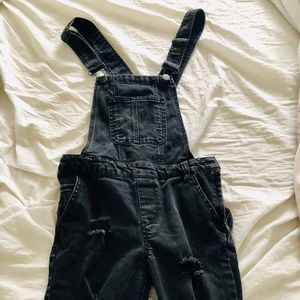 Black overalls